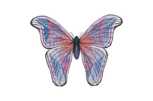 A Designer's Real-World Review of the Blue Butterfly with Large Wings Embroidery Design