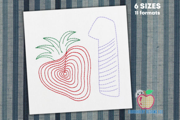 A Designer's Review: First Birthday with Strawberry Embroidery