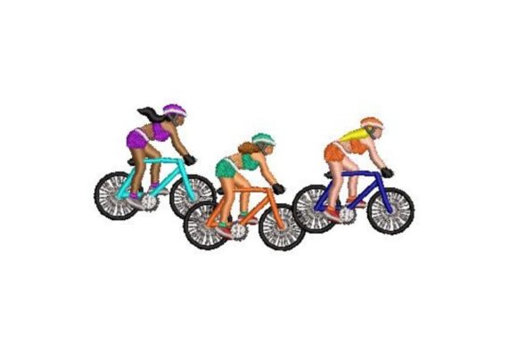 A Designer's Review of the Cycling Women Embroidery Pattern