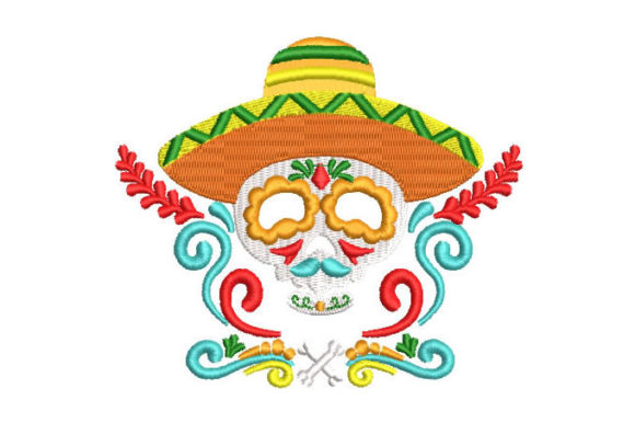 A Designer's Review of the Mexican Catrina Skull Embroidery