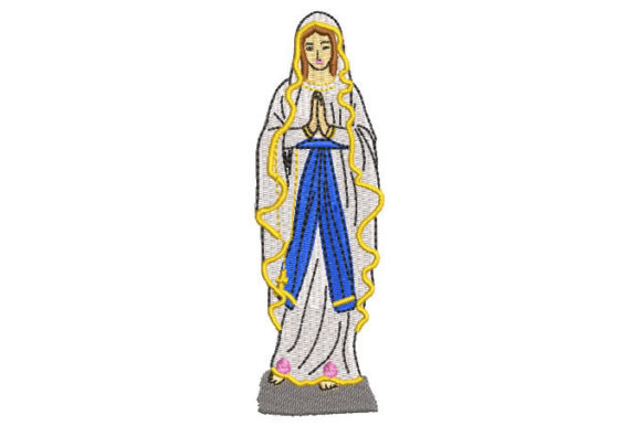 A Designer's Review: Virgin Mary Praying Embroidery