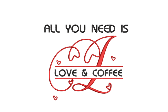 A Designer’s Look at Love and Coffee Embroidery