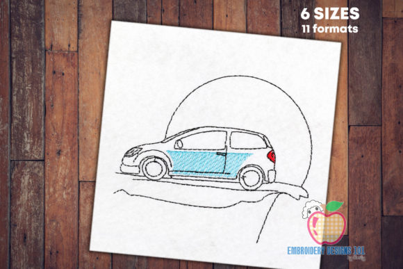 A Designer’s Review of the Car Sketch Embroidery Design