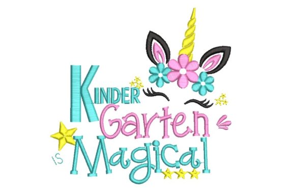 A Magical Unicorn Design for Kindergarten & Holiday Projects
