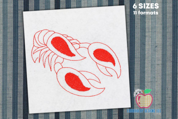 A Review of the Cute Cartoon Lobster Embroidery Design