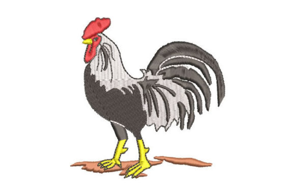 Black and White Rooster: A Seasonal Embroidery Designer's Review