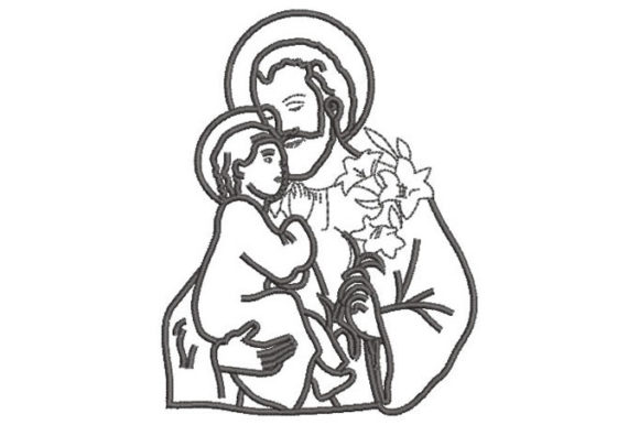 Evaluating Saint with Child and Flowers for Your Embroidery Business