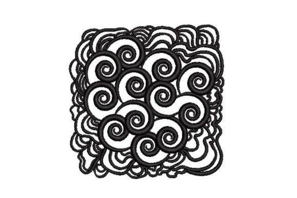 Psychedelic Style Black & White Embroidery Review