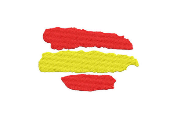 Spanish Flag Embellishment for Boutique Apparel