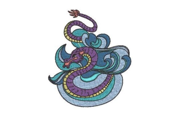 The Sea Serpent: A Charming Embroidery Design for Personalized Gifts