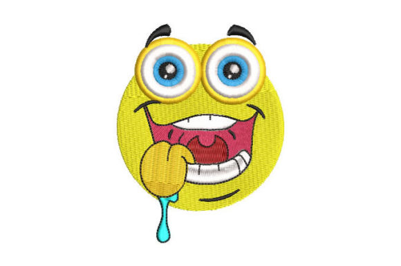 Unlocking Happiness: The Smiley Emoji Embroidery Design