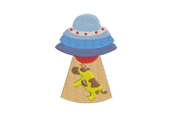 Why UFO Cow Abduction is a Perfect Gift Embroidery Design